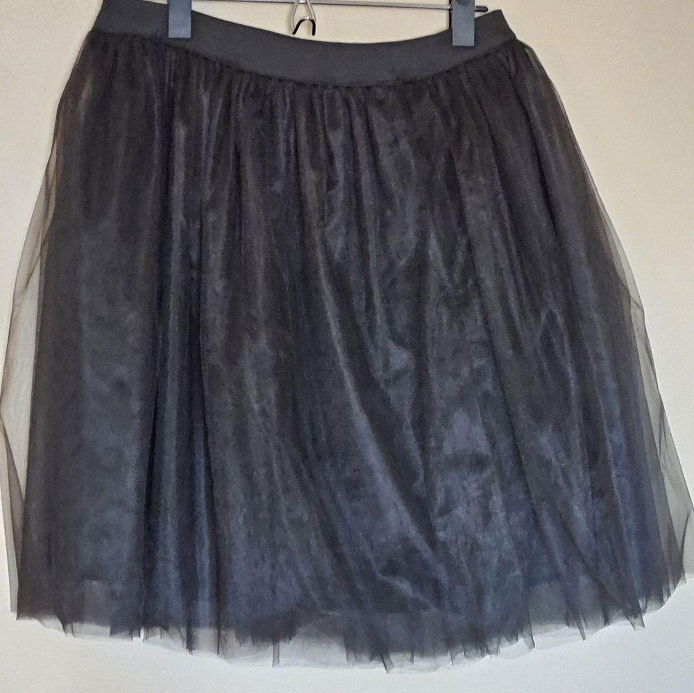 Foxblood Black Tulle Skirt 2x NWOT